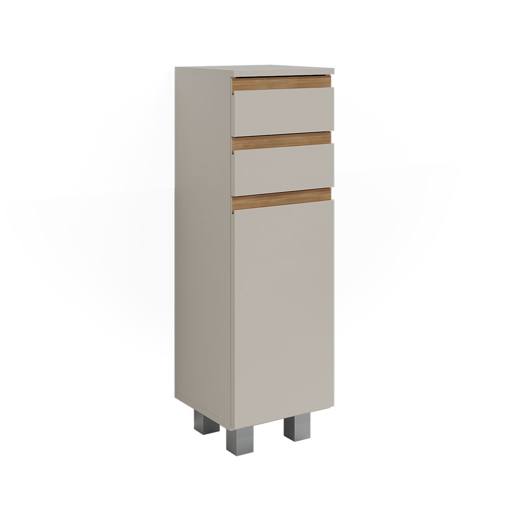 Vicco Szafka Midi J-Shape, Kaszmir/Rękodzieło, 30 x 95 cm z 2 szufladami