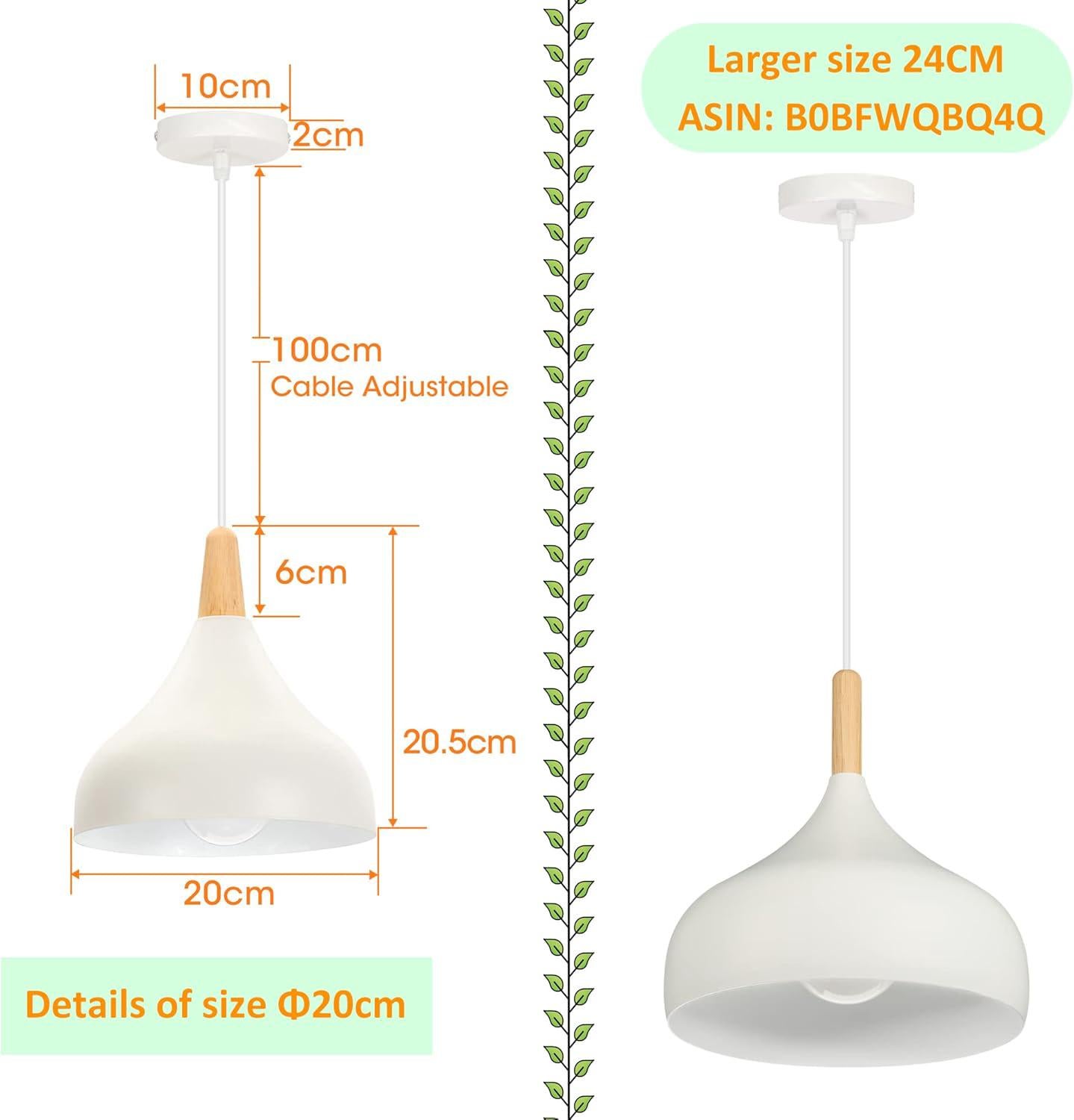 Lampa wisząca w stylu retro, nowoczesna lampa sufitowa w kształcie łzy, lampa wisząca E27 z metalu i drewna do sypialni, jadalni, kuchni