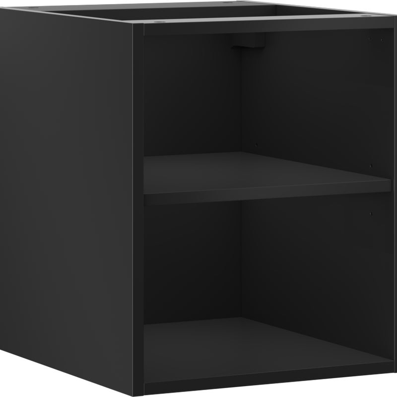 Mexen Box-A szafka otwarta z półką 40 cm, czarna mat - 91AX2-0400-470-0-71
