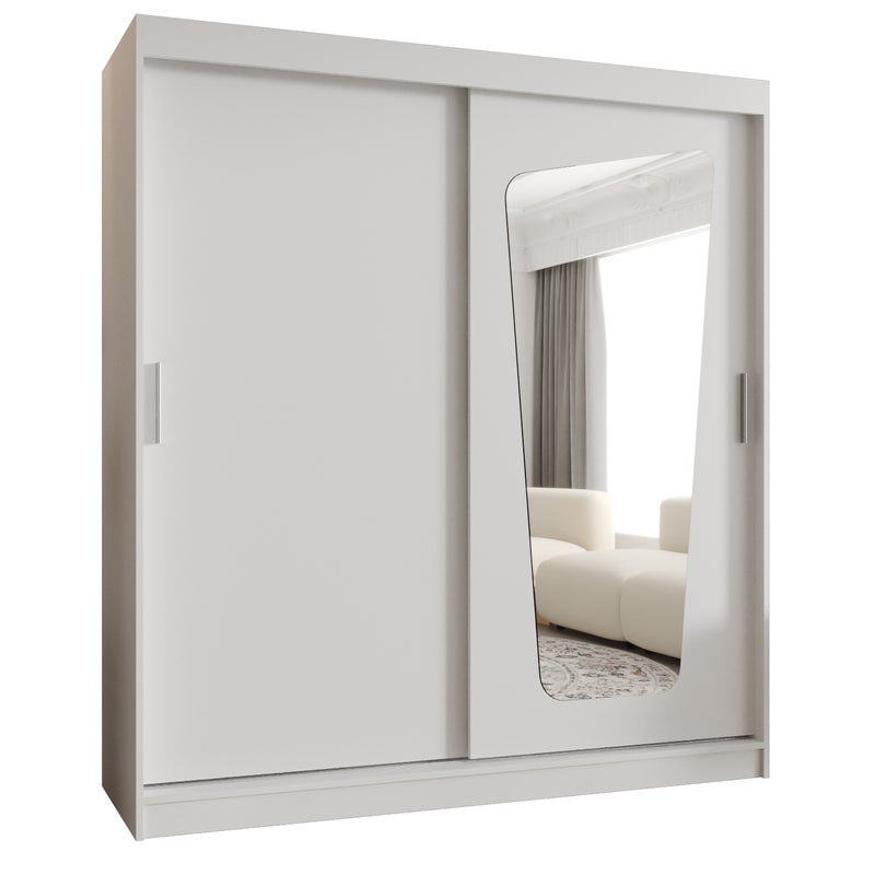 Szafa przesuwna garderoba MOKA 180 x 62 x 200 cm Biały