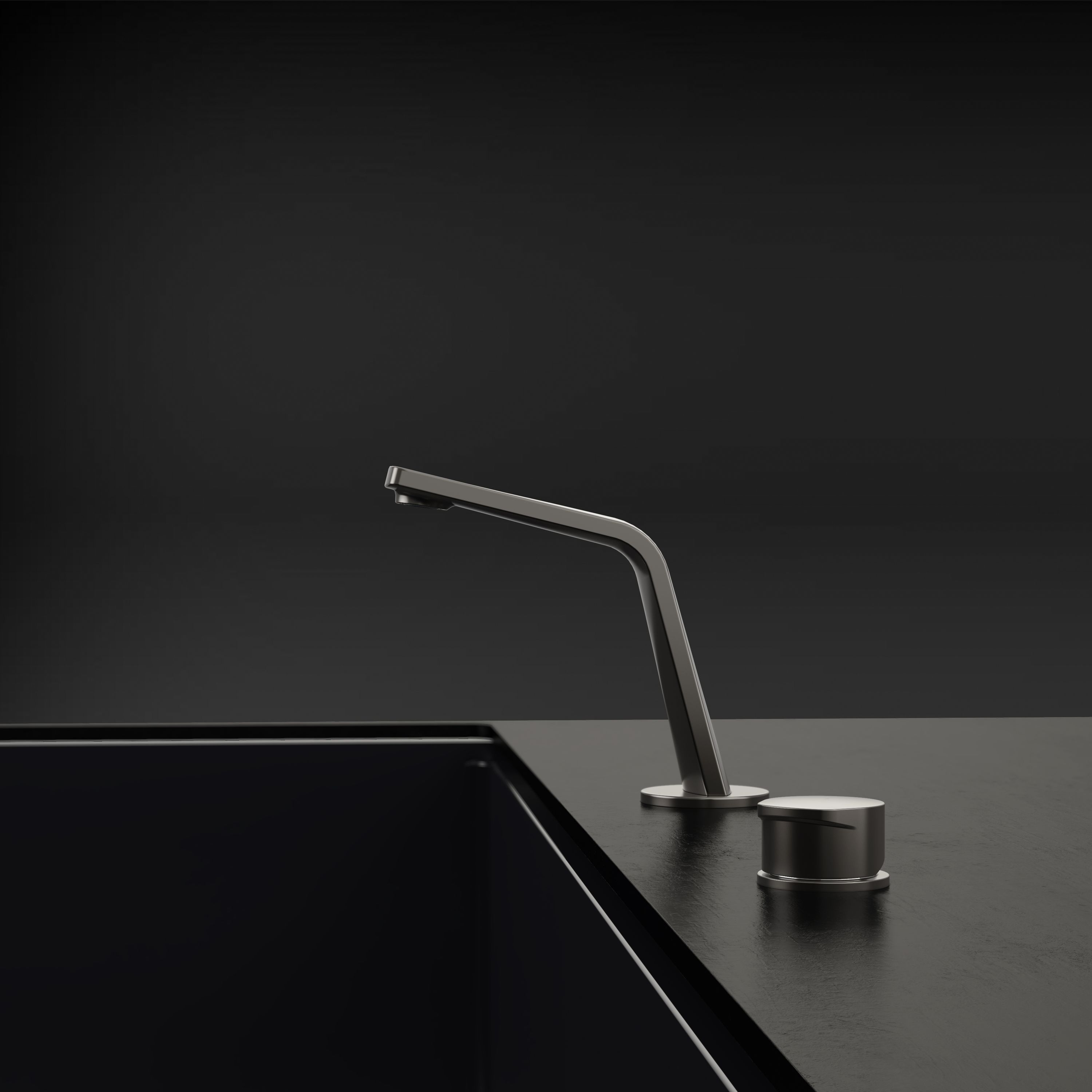 Bernstein Bateria umywalkowa bateria stojąca XELO-Flex 160 gunmetal