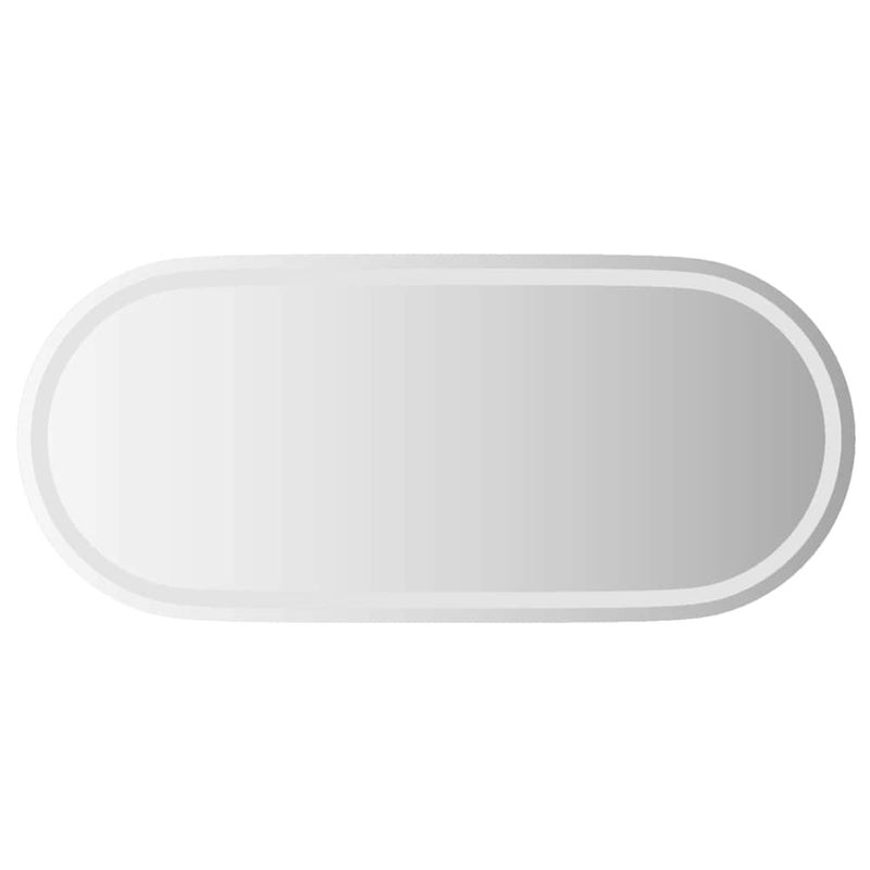 Lustro Łazienkowe Ścienne Owalne 100x45 cm z LED IP65
