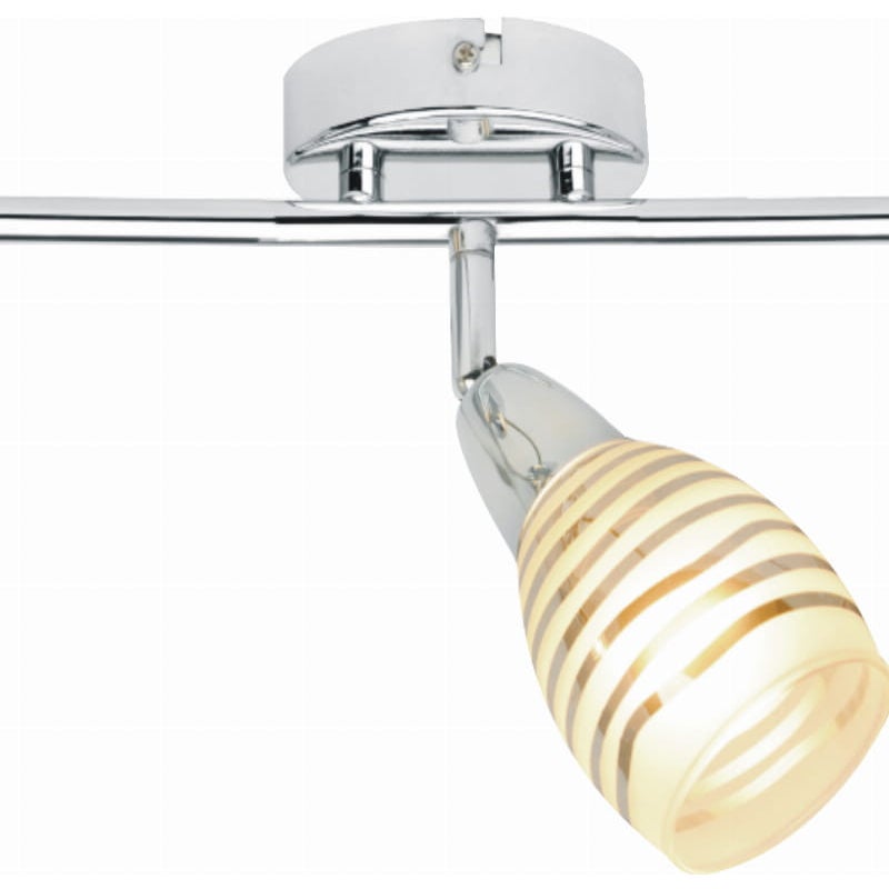 Lampa wisząca JUBILAT ecru-chromowana 3 x E14 x 10W wym: 20 x 59 x 7 cm Candellux