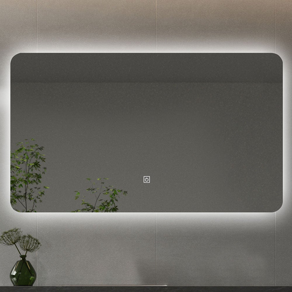 Kibath Lustro prostokątne LED FOS 30W, 80cm x 70cm, 6000K