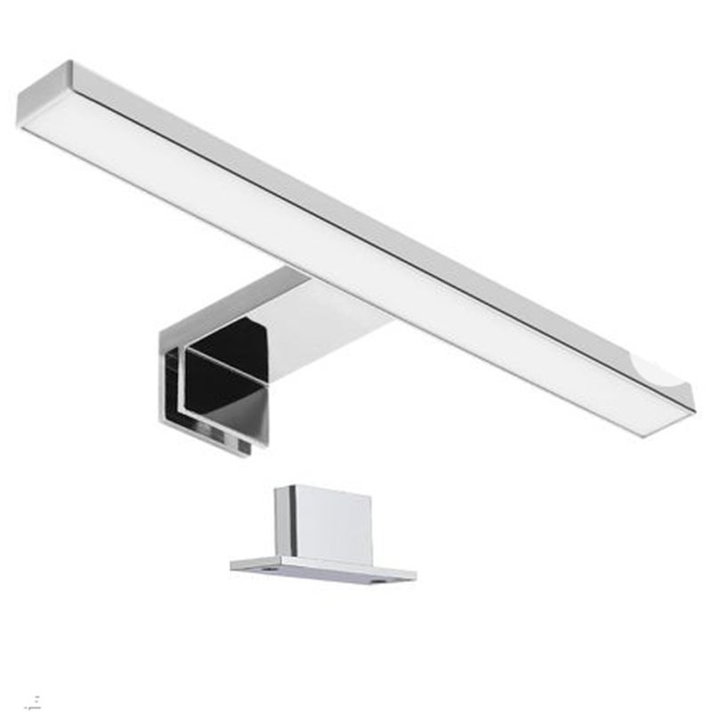 Lampa LED do lusterka o szerokości 300 mm, kinkiet łazienkowy, światło białe neutralne 4200 K, 5W, IP44, chrom