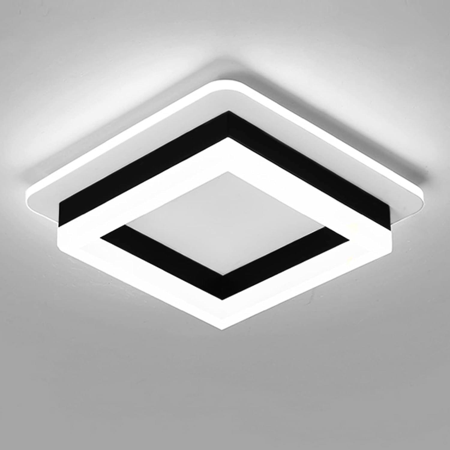 Lampa sufitowa LED - 24 W - Nowoczesna kwadratowa wpuszczana lampa sufitowa LED - Nadaje się do korytarzy, sypialni i salonów