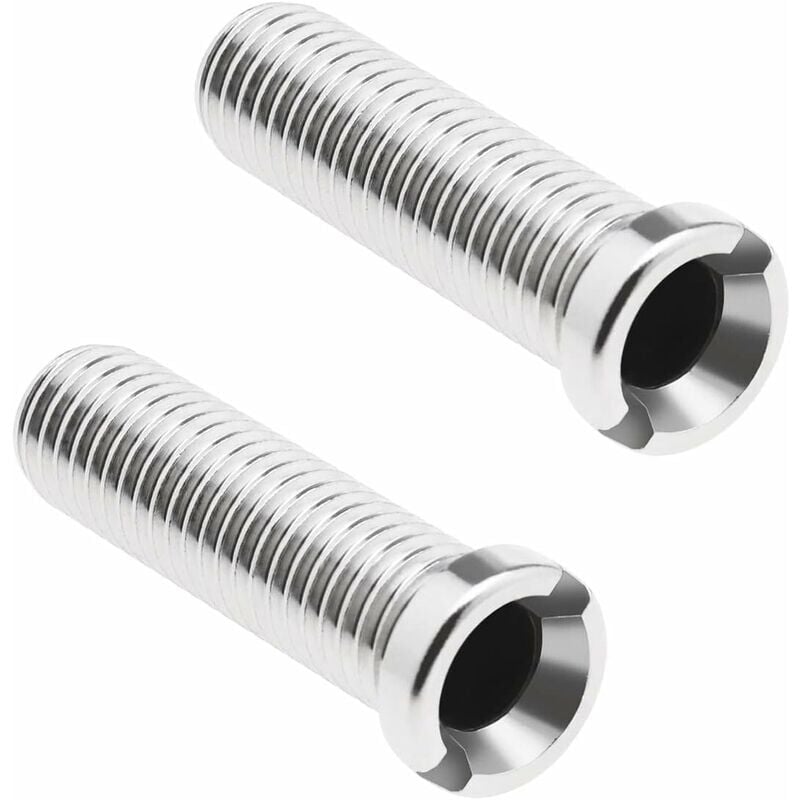 2 szt. śruby sitka zlewu kuchennego ze stali nierdzewnej 304, sitko na odpady, gwintowany łącznik śrubowy M12 × 45mm
