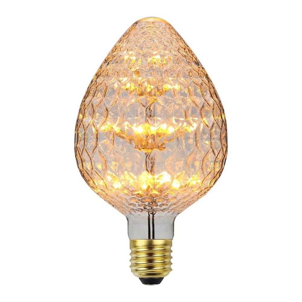 Żarówka LED Vintage RGB Fajerwerki Edison 3W 220/240V E27 Żarówka Dekoracyjna (G95 Truskawka)
