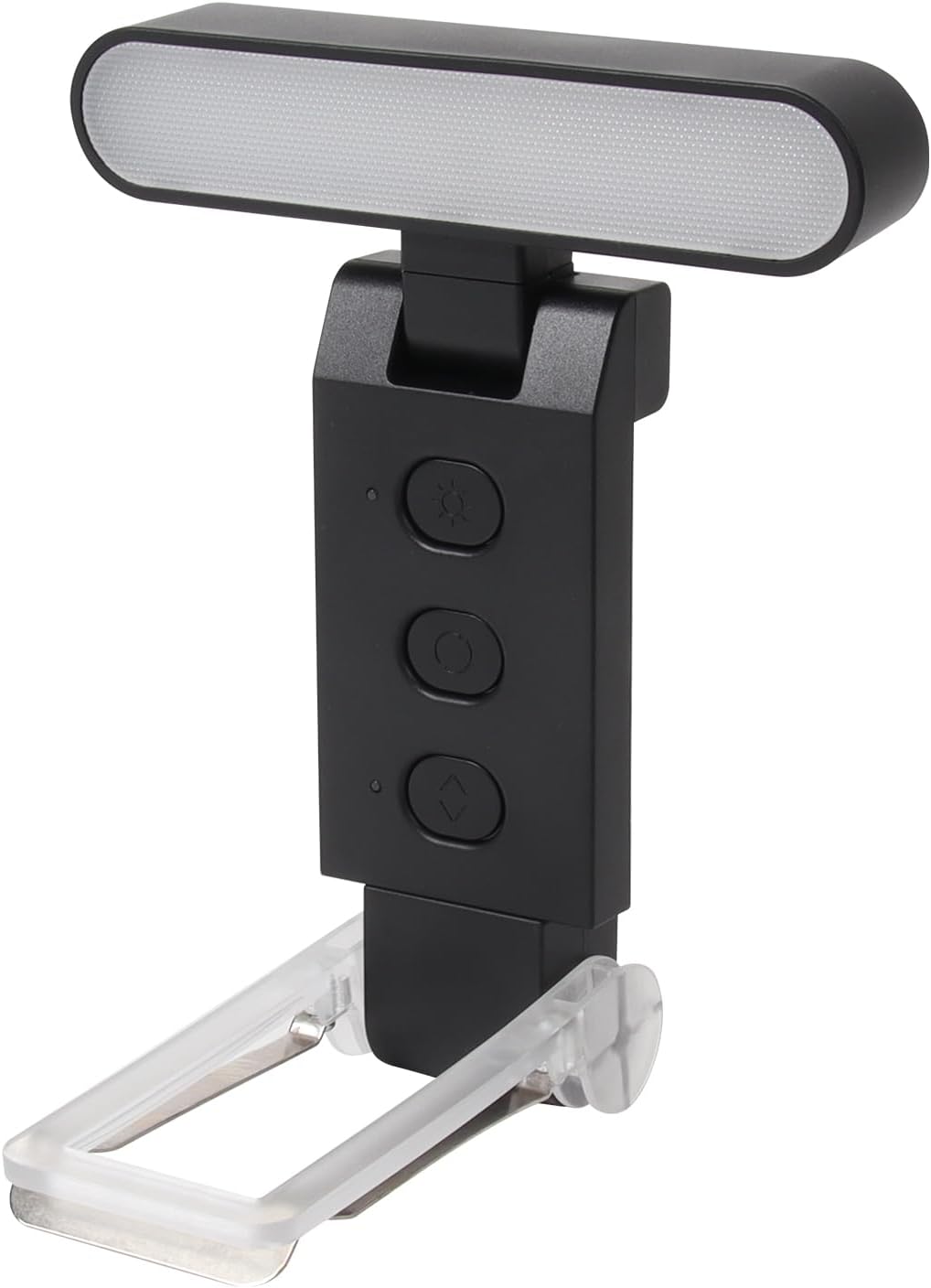 Lampka do czytania z klipsem, ładowana przez USB, 30 regulowanych trybów, ochrona oczu z timerem (czarna)