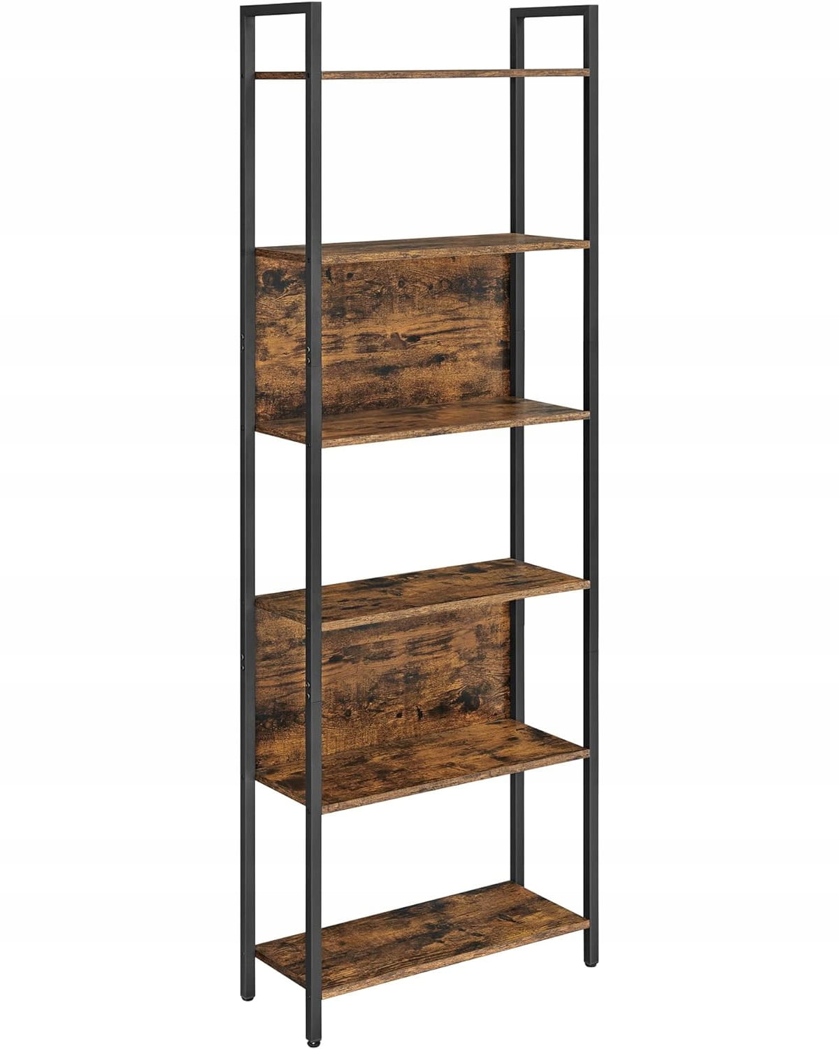 Regał na książki Songmics 60x186cm brązowy w stylu loft salon sypialnia biuro