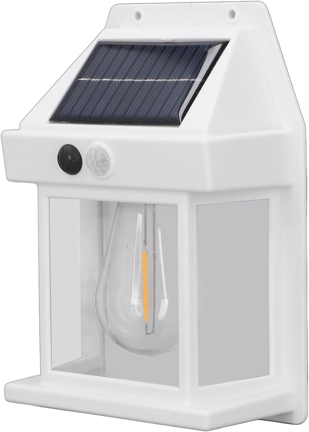 Solarna lampa ścienna zewnętrzna z czujnikiem ruchu, wodoodporna, przeznaczona do użytku na zewnątrz, z 3 trybami oświetlenia, idealna do podwórek.