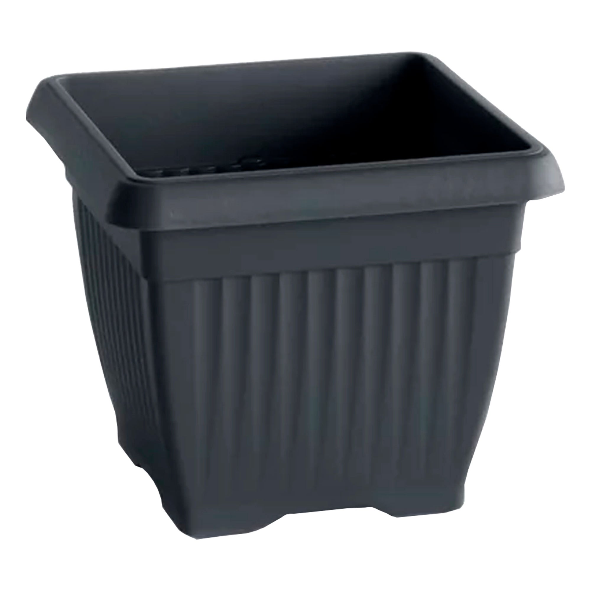 Doniczka kwadratowa Prosperplast Terra DKWT30 kolor Antracyt 1szt