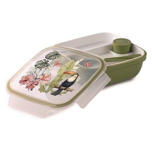 Snips LUNCH BOX 2V Tukan ze sztućcami Zielony