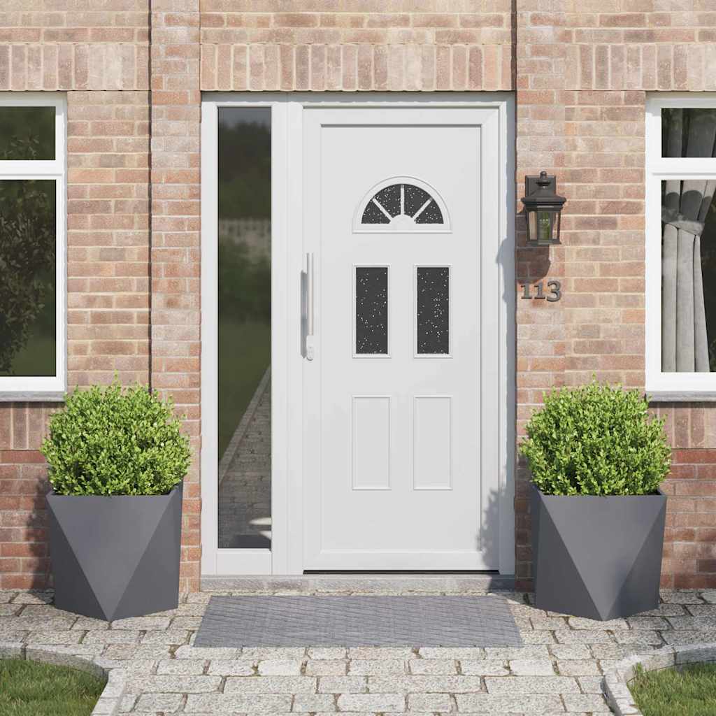 Donica 2 pcs Antracyt 50 x 50 x 50 cm Stal vidaXL