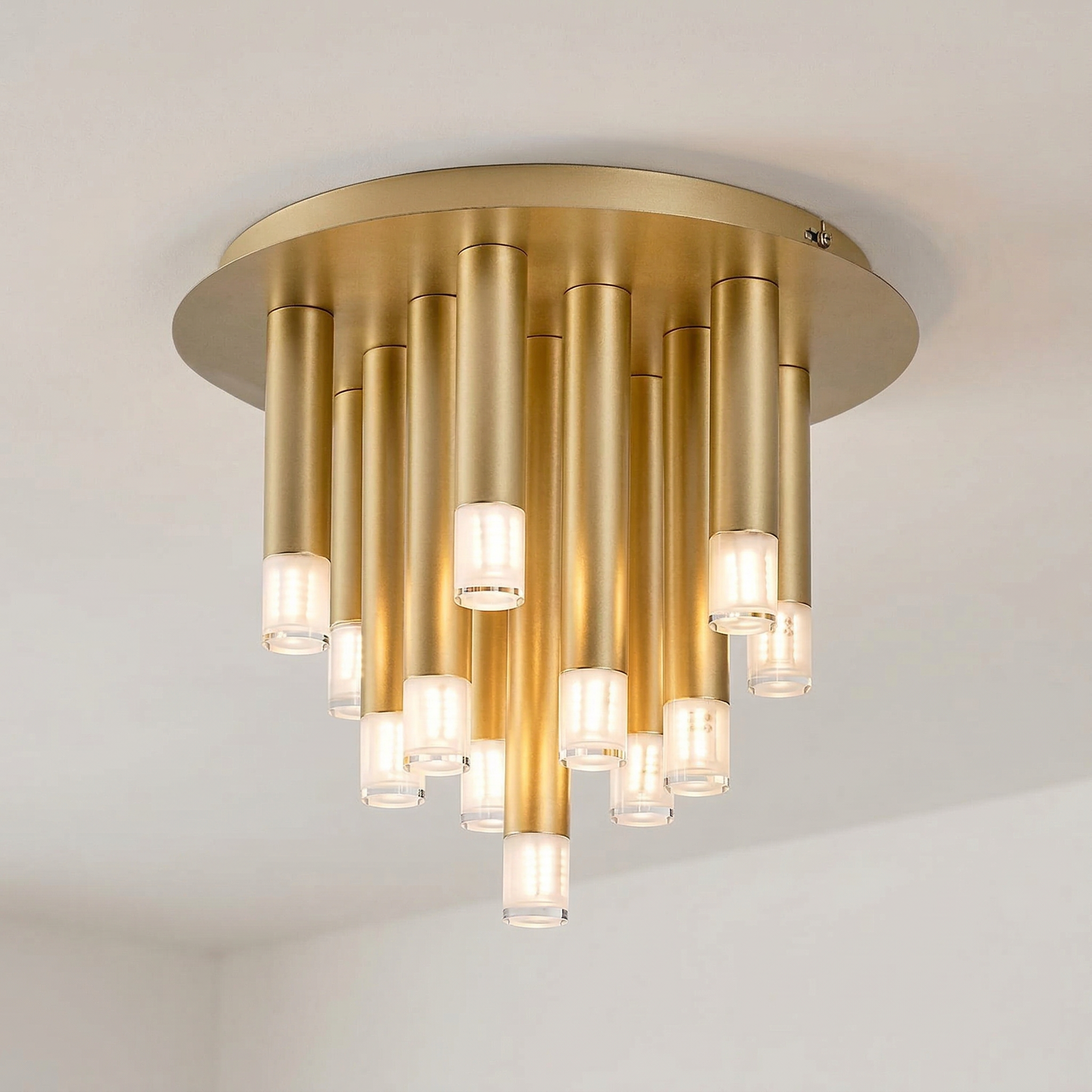 Lampa sufitowa wisząca Ramira złoto-przezroczysty 13xG9x5W nowoczesna wym: 30 x 34 x 34 cm metal Rabalux