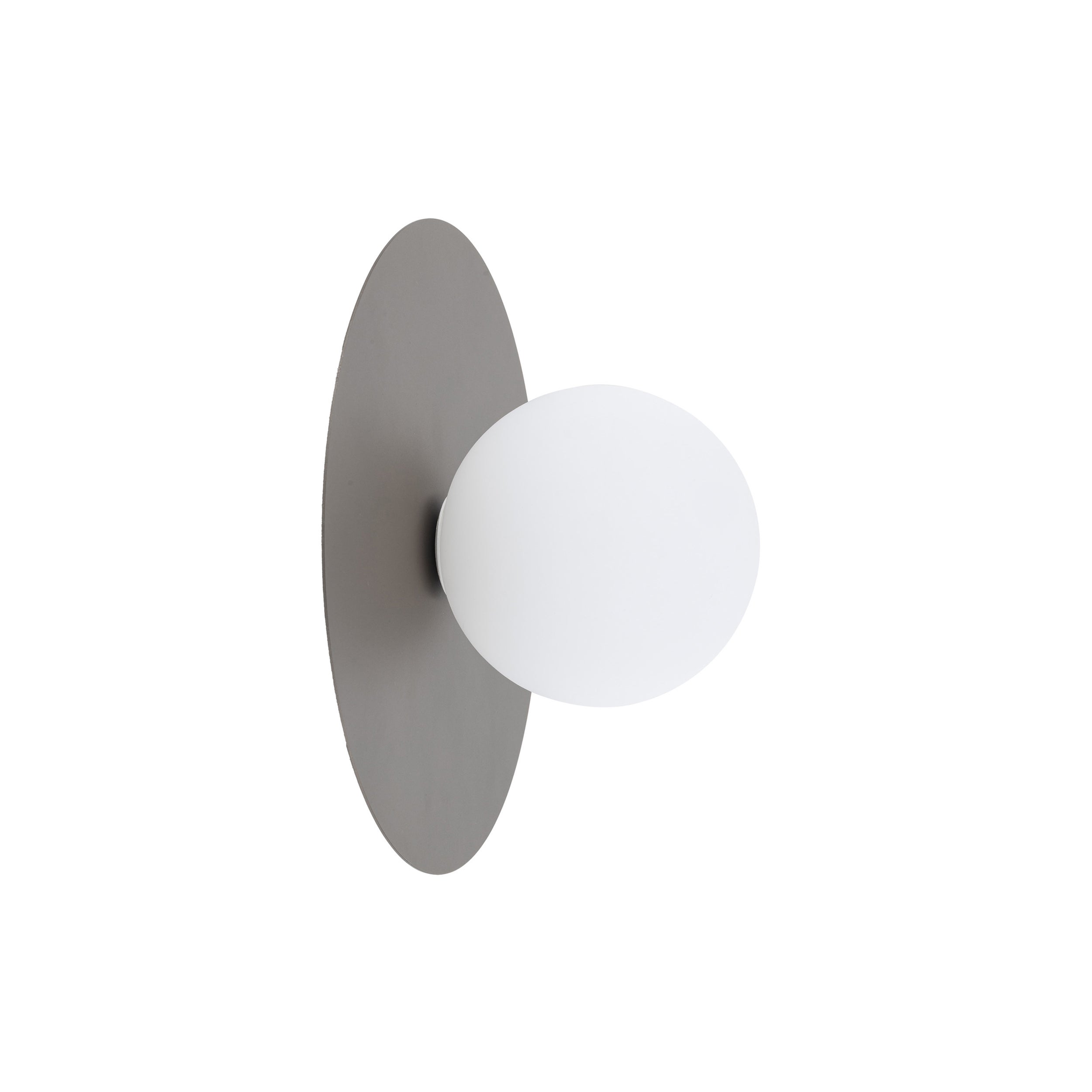 Kinkiet Pixi Tk-Lighting Brązowy Biała Kulka Szklana