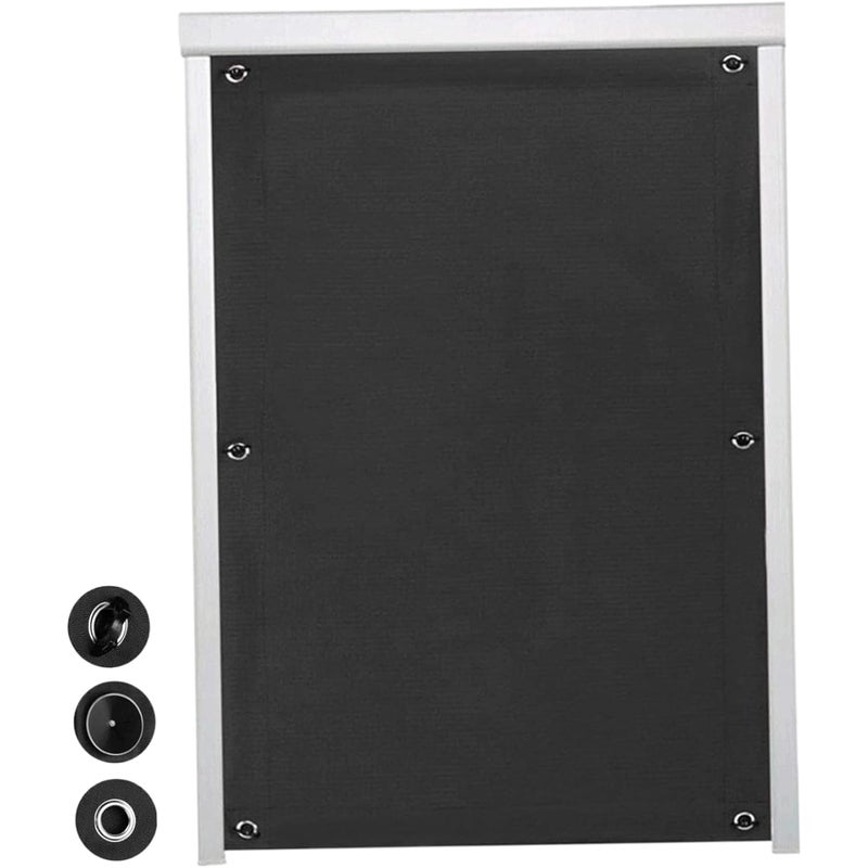 Zasłony zaciemniające z przyssawkami, z filtrem UV, odpowiednie do sypialni i świetlików. Wymiary:96cm*120cm, styl letni (czarny, 1 sztuka).