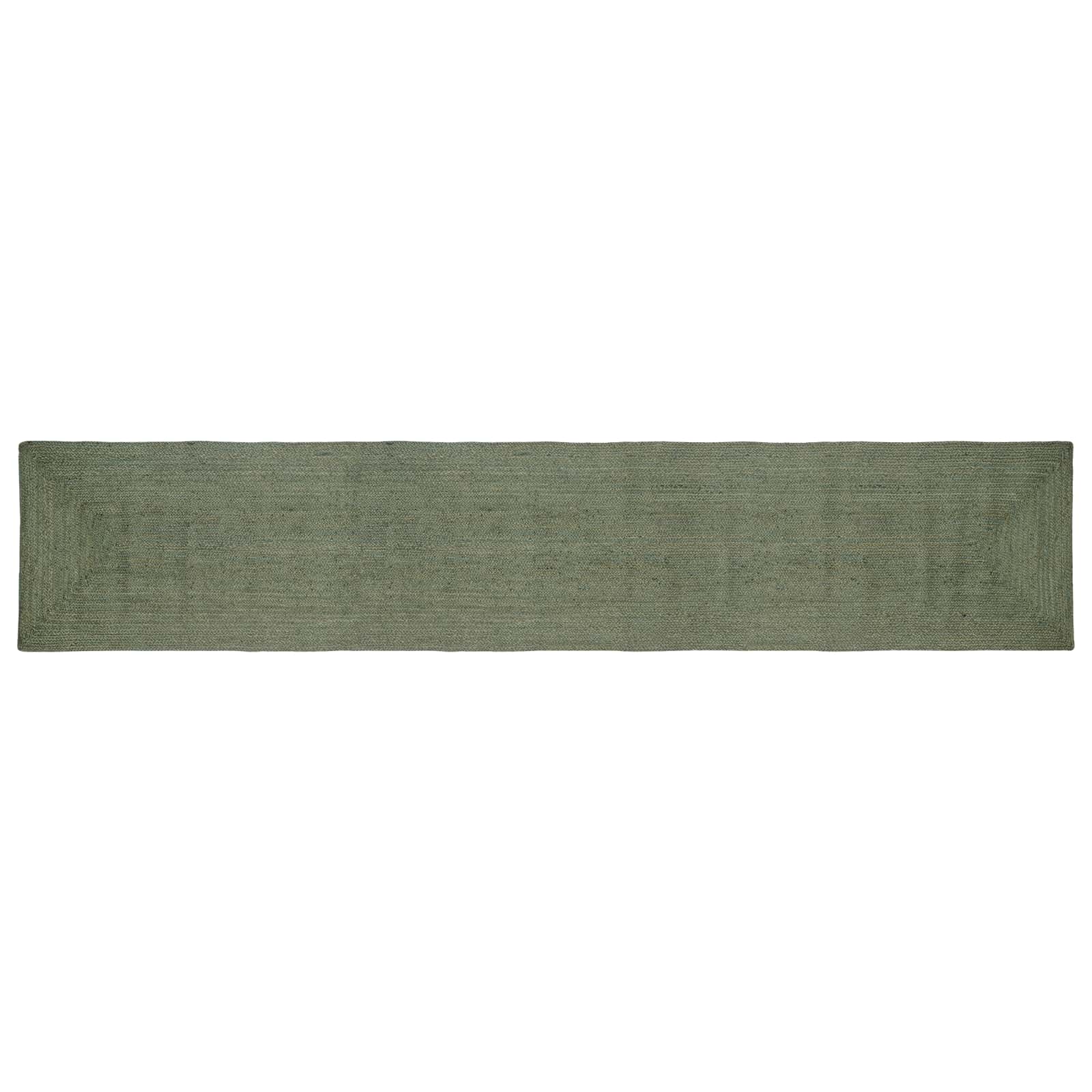 Dywany pokojowe Prostokątny Oliwkowy zielony 80 x 400 cm Juta