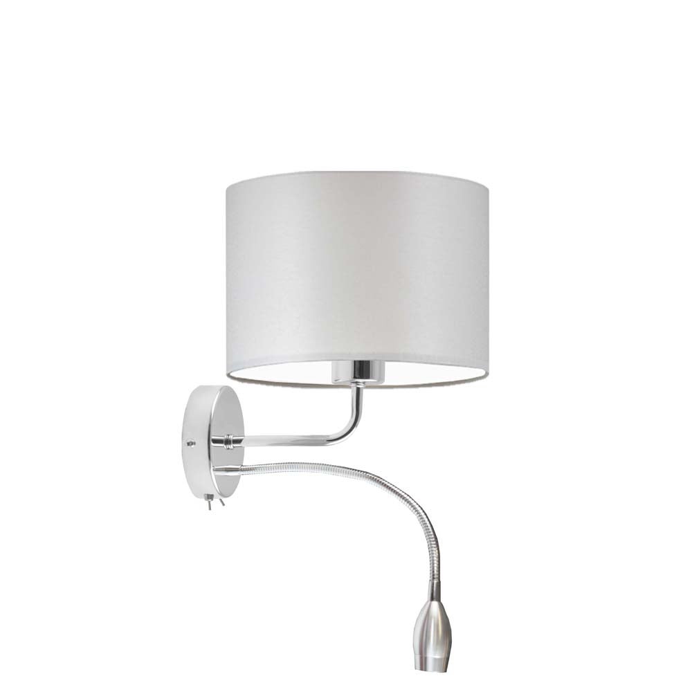 Kinkiet LED lampa ścienna lampa na ścianę z abażurem walec BLUES