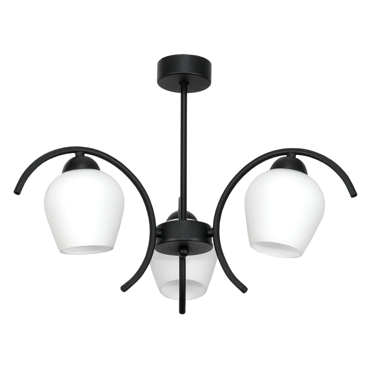 Żyrandol czarny klasyczny DANI stylowa lampa sufitowa do salonu 60W 3xE27 Edylit
