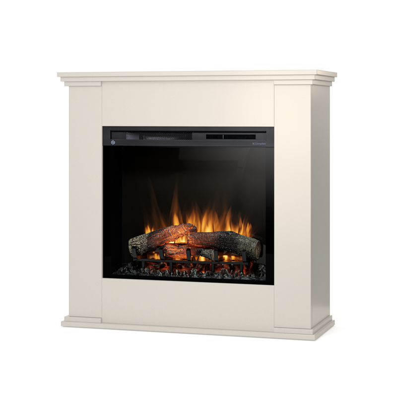 Kominek elektryczny 28" XHD wolnostojący 1400W grzewczy LED obudowa beż Warmtec Kelia