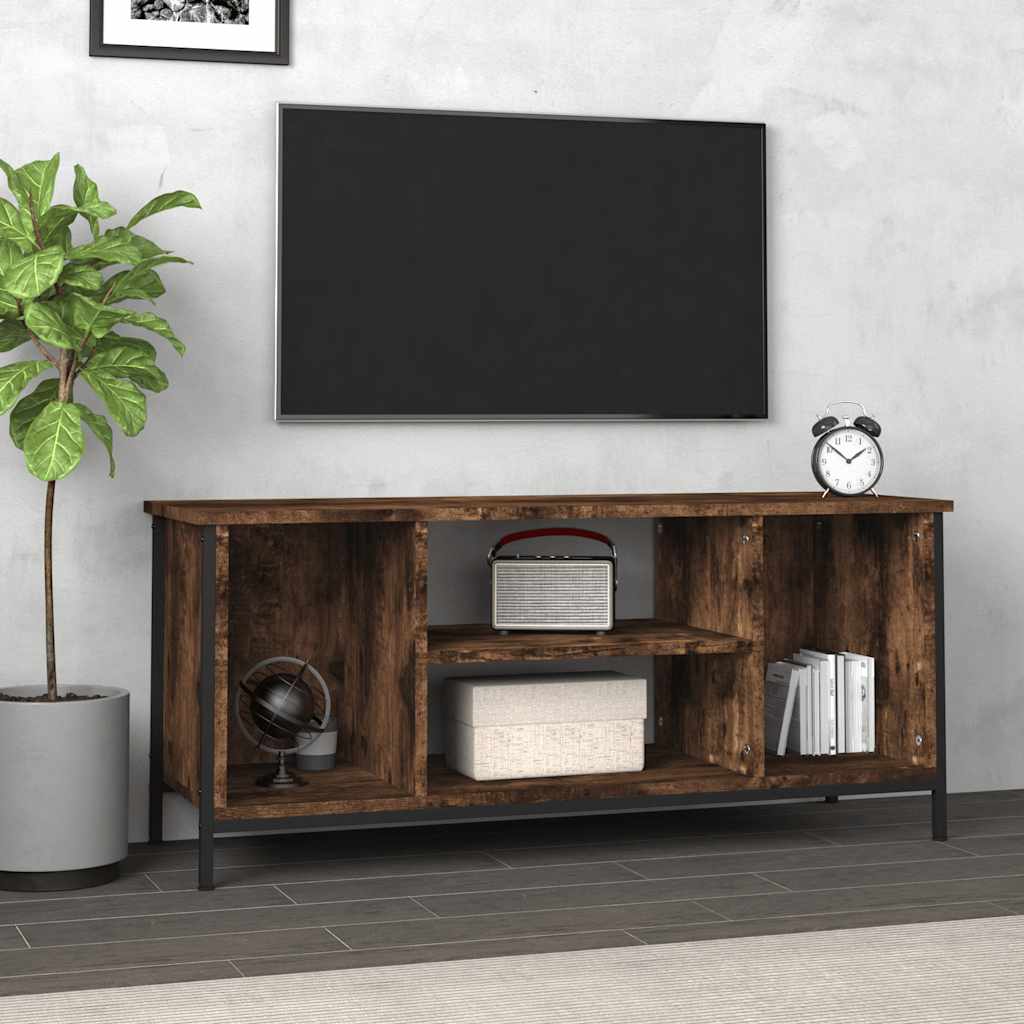 vidaXL Szafka telewizor, przydymiony dąb, 102x35x45 cm