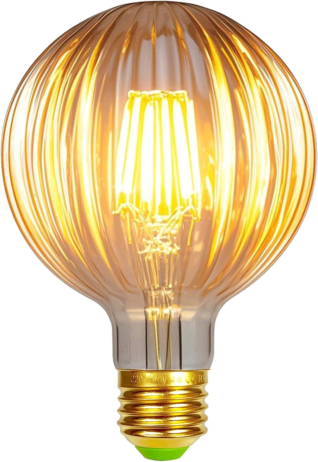 Żarówka LED z żarnikiem Edison, 4 W, nieściemnialna, specjalna dekoracyjna żarówka 220 V z ciepłym efektem (G95 Watermelon Gold)