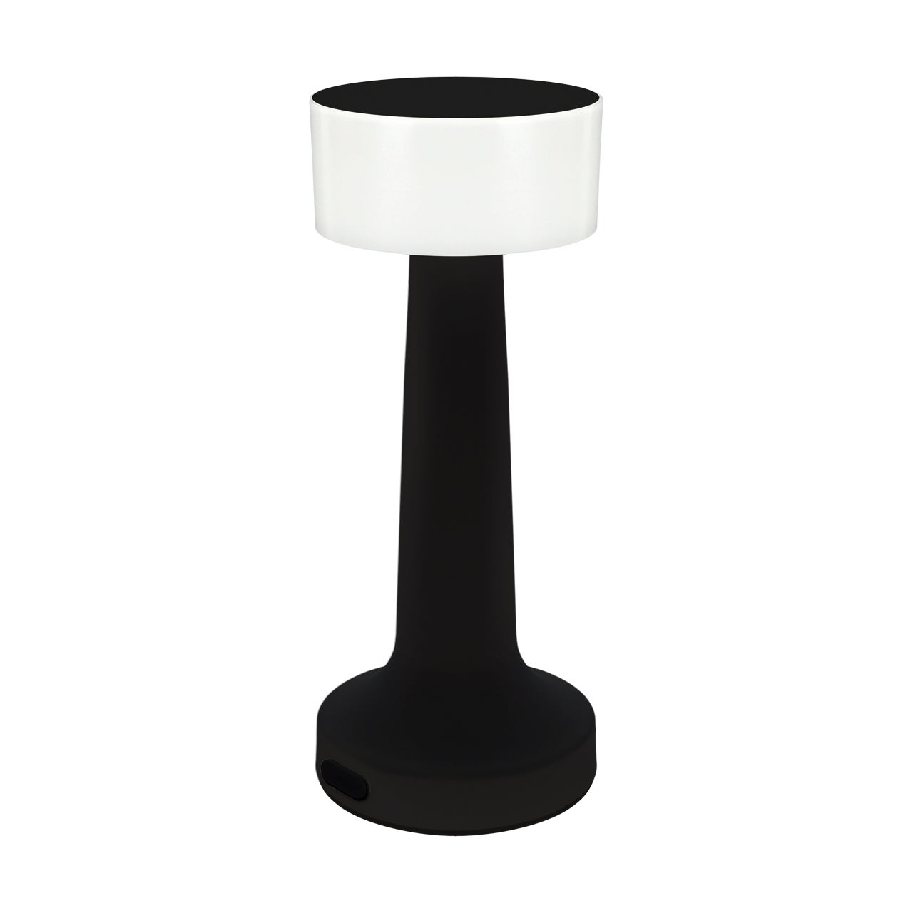 Lampa stołowa nowoczesna czarna smukła okrągła USB-C przenośna dotykowa LED 2.5W HANTLA Struhm