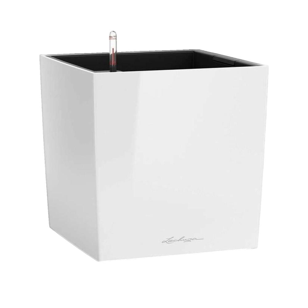 Donica Lechuza Le Cube Premium 50 polipropylen odporny na warunki atmosferyczne i system samoogrzewania
