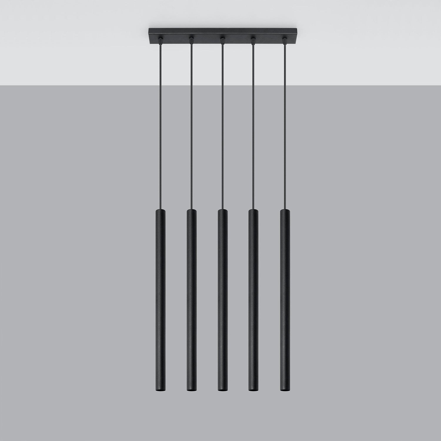 Żyrandol PASTELO 5 czarny Sollux Lighting SL.0472