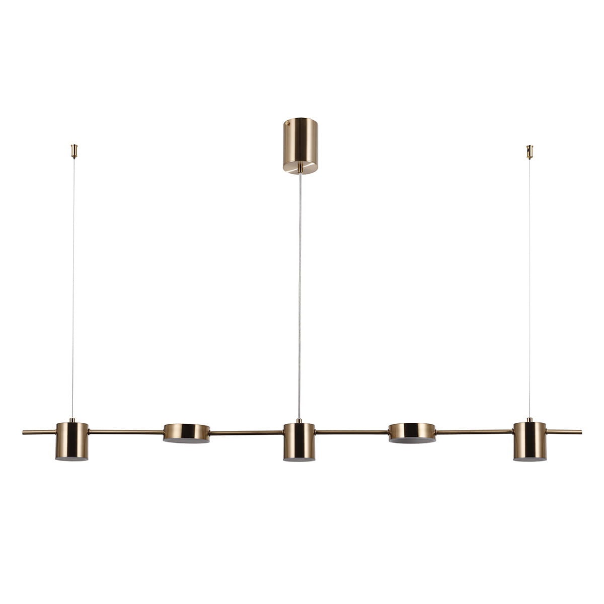 Lampa wisząca Remdal LED 30W Neutralna biel 2300lm mosiężno-czarna wym:120x130x10cm Italux