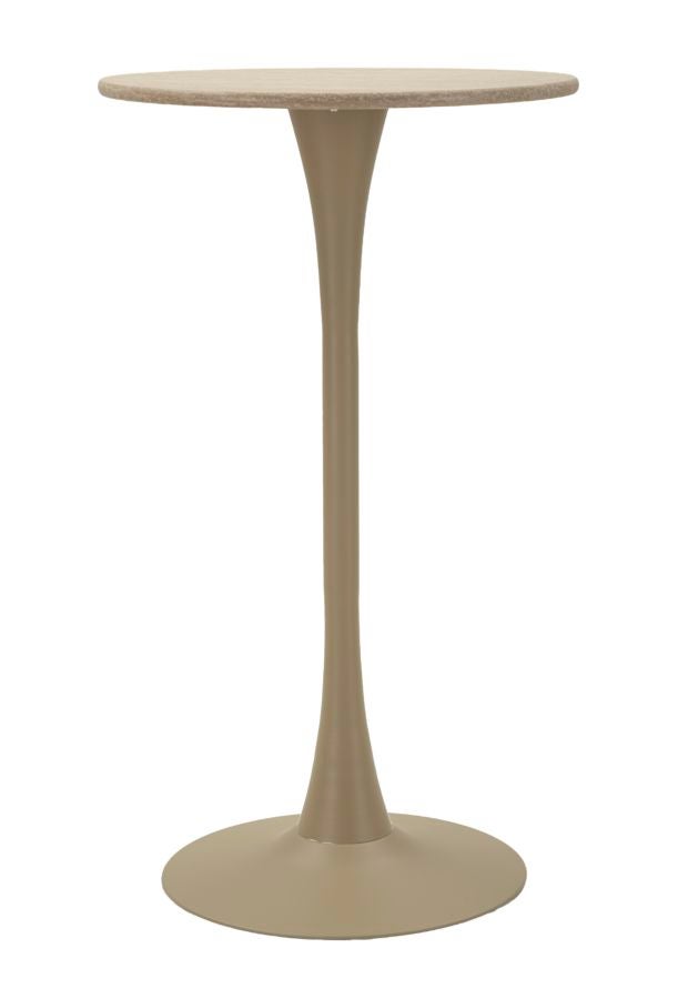Stolik barowy Umber, MDF, Beżowy, Seven Design