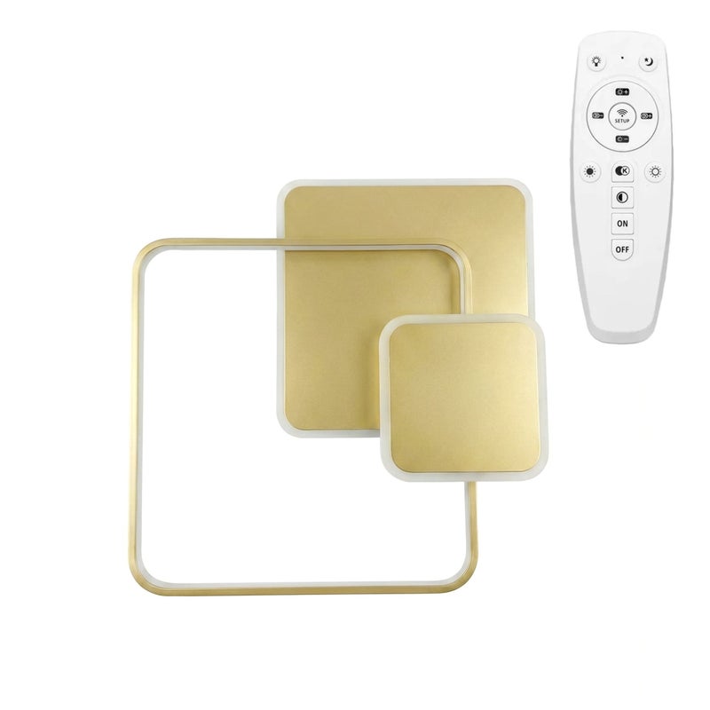 Lampa Sufitowa Toolight App1713-C Złoty +Remote Control