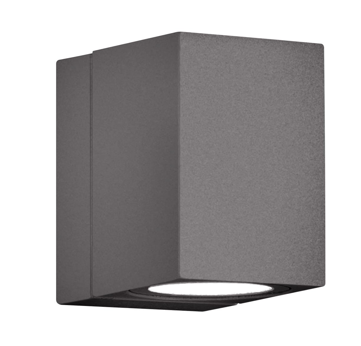 Kinkiet zewnętrzny TIBER LED 3W Ciepła biel 210lm antracyt wym:10x7x7cm IP54 Trio