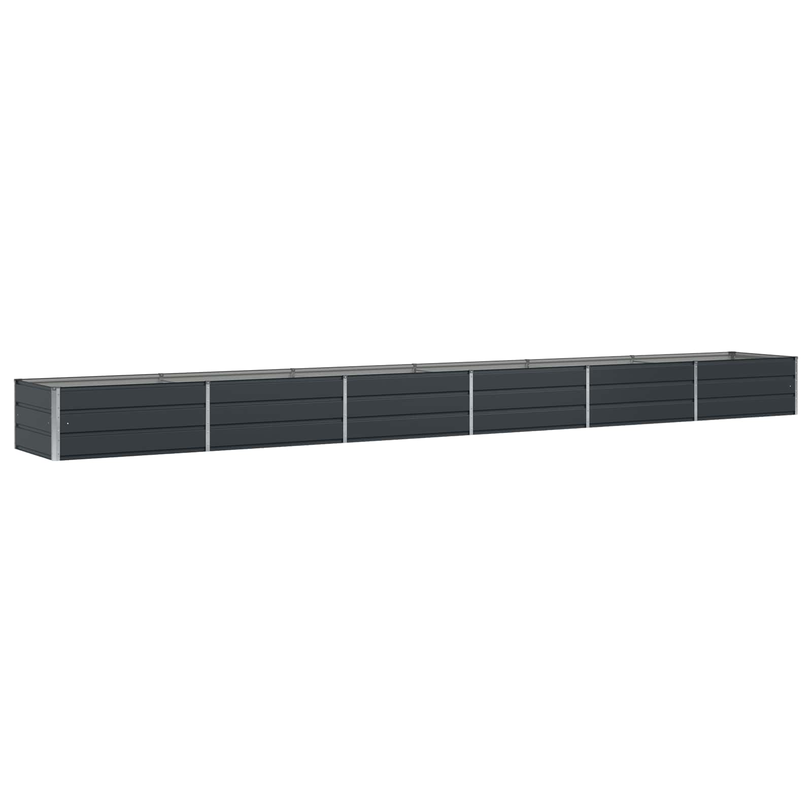 Donica Ogrodowa Stalowa 600x80x45 cm Antracytowa na Taras