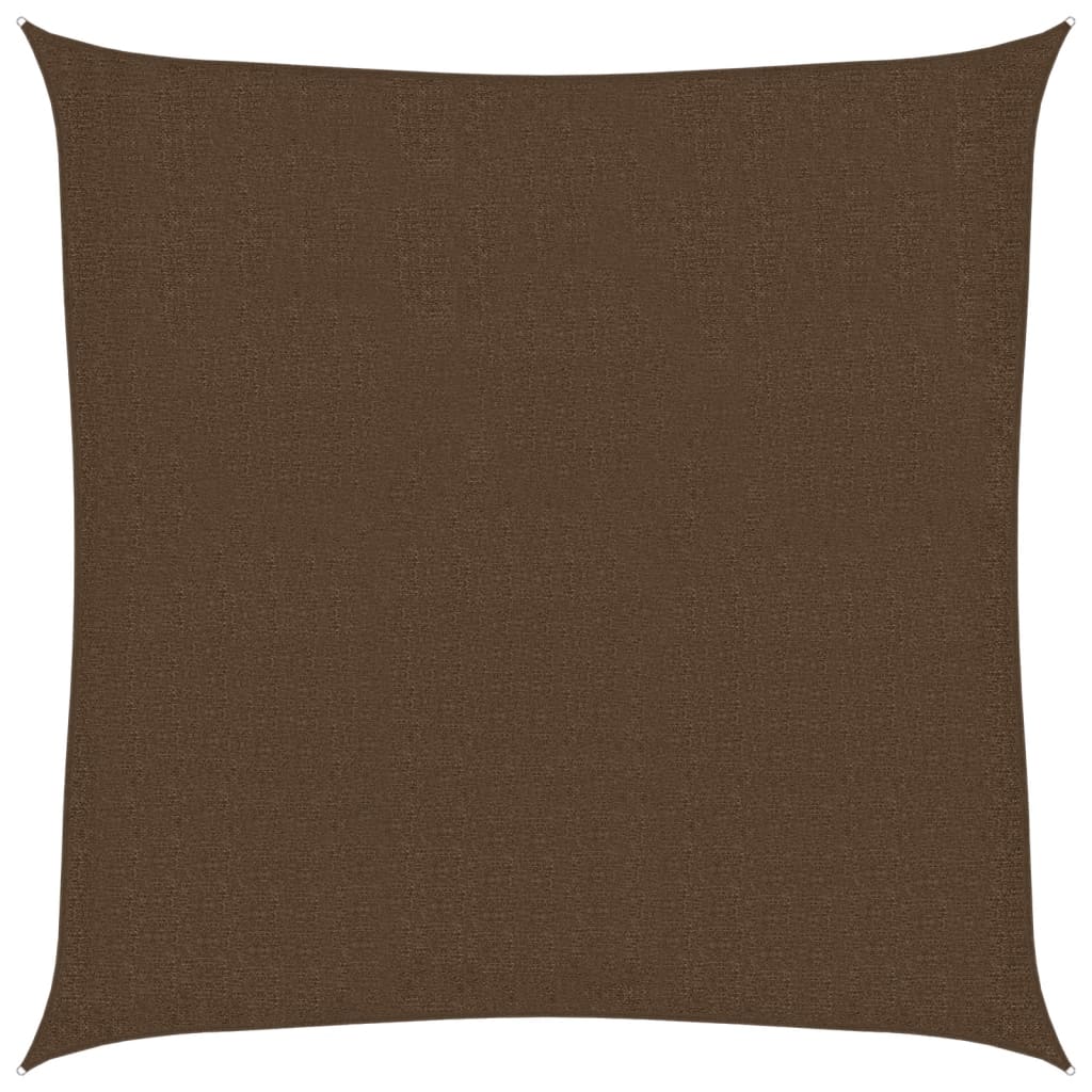Żagiel przeciwsłoneczny brązowy 160 g/m² 3 x 3 m HDPE