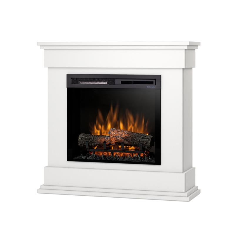 Kominek elektryczny wolnostojący 1400W LED 23" XHD funkcja grzewcza biały mat Warmtec Lenox
