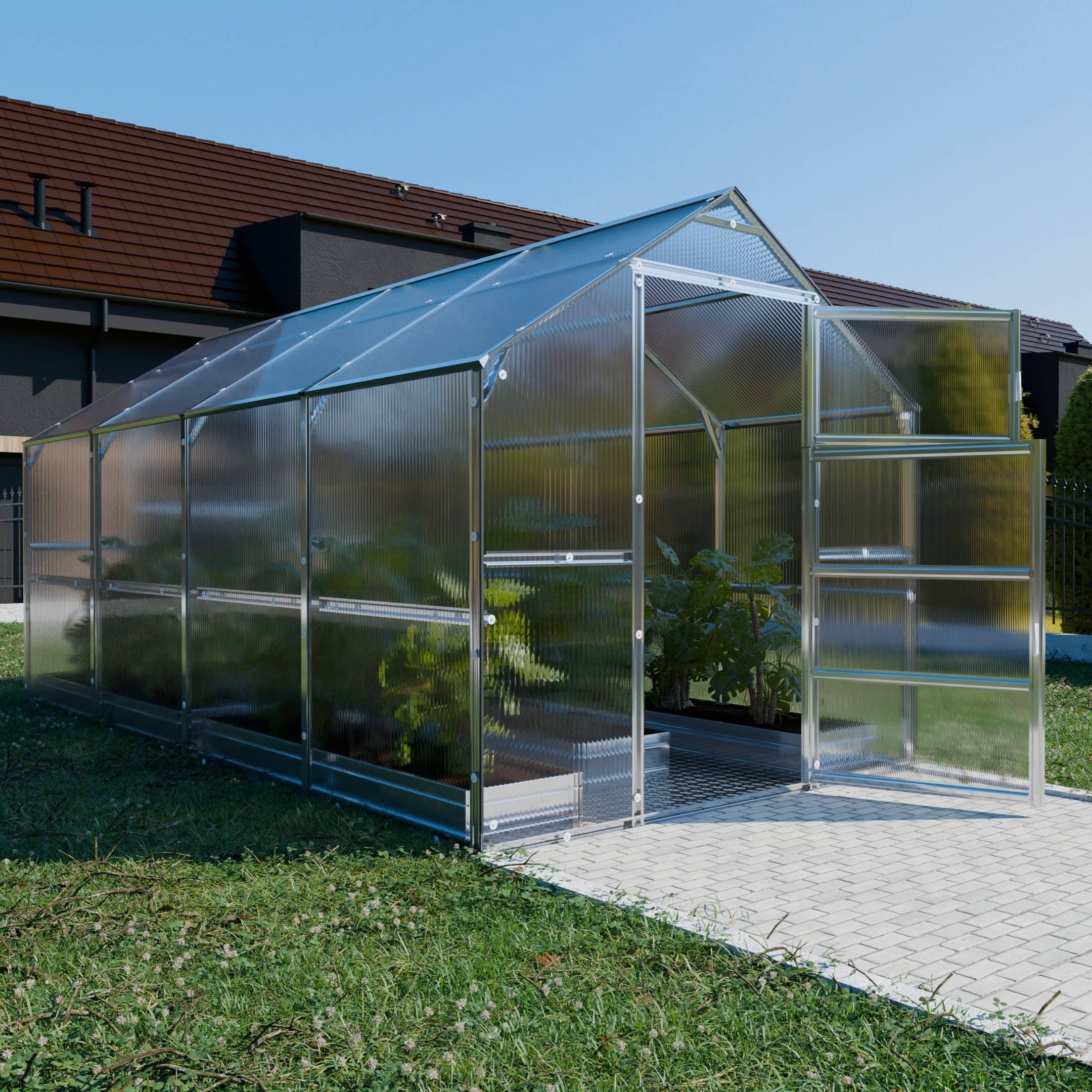 Szklarnia KLASIKA BERNARD 2,35 x 4 m (9,4 m²), 6 mm z powłoką z poliwęglanu 1szt.