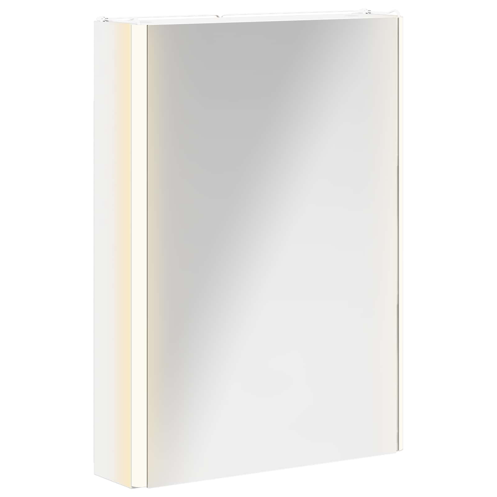 Szafka z lustrem do łazienki Biały 43 x 11,5 x 60,5 cm