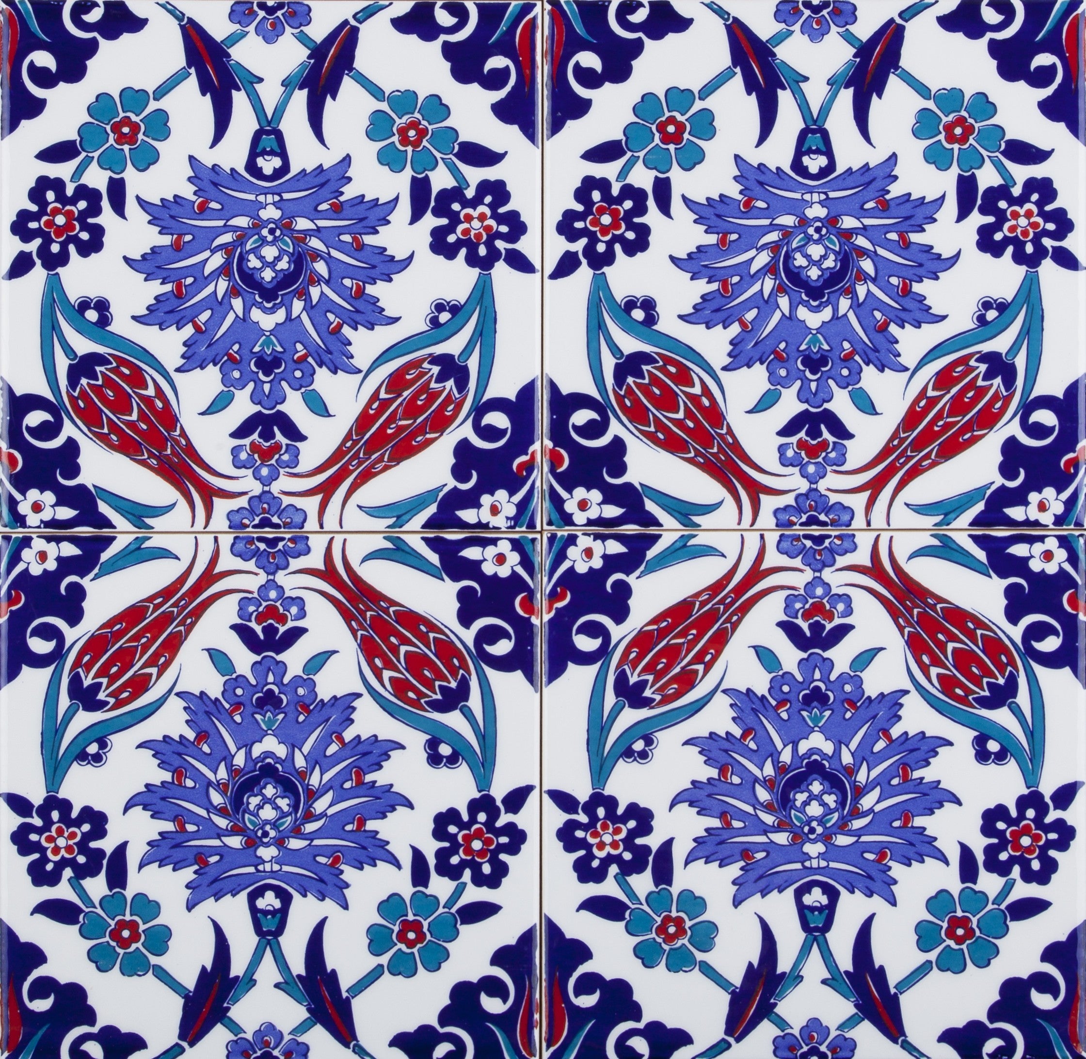 Cerames – płytki Iznik 20×20 cm "Makbule" – opakowanie 12 szt. (0,48 m²) – płytki ceramiczne z orientalnymi motywami.