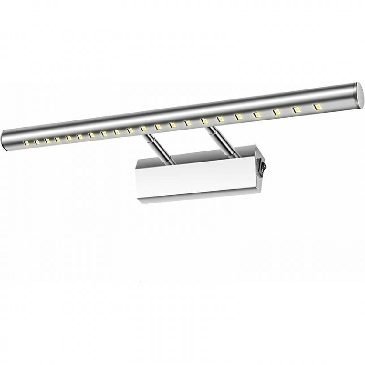 Lampa łazienkowa LED na lustro 5W 40cm, IP44, regulowany 180°, przełącznik ze stali nierdzewnej, kinkiet do makijażu w toalecie, biały