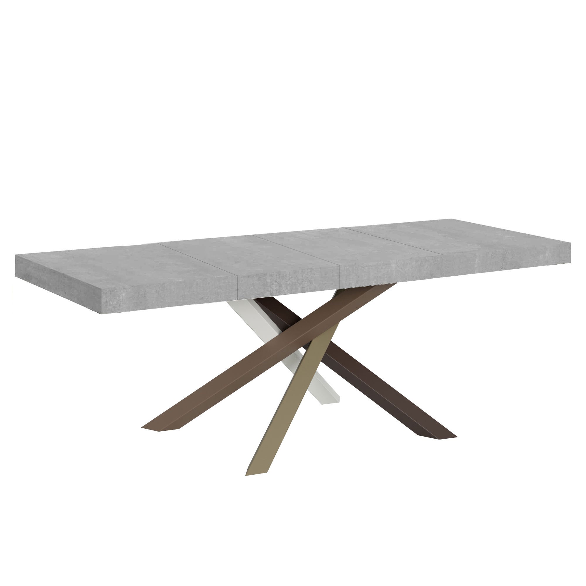 Stół rozkładany 90x180/284 cm Volantis Premium Cement rama 4/C