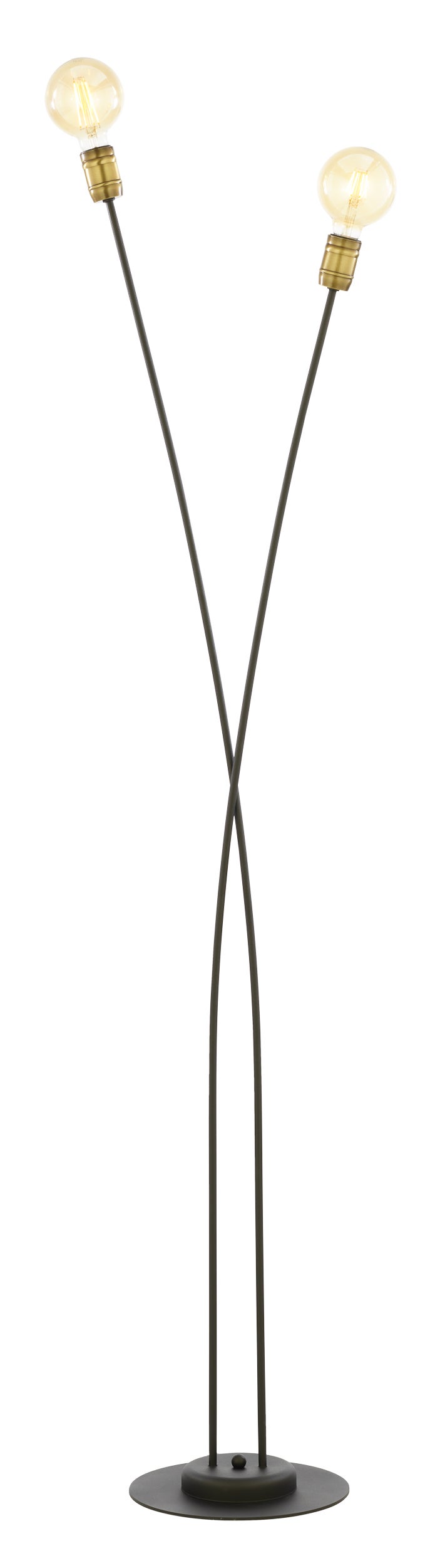 Lampa podłogowa LUCE 2xE27 Jupiter czarny E27 160x35x26 cm 1 szt.