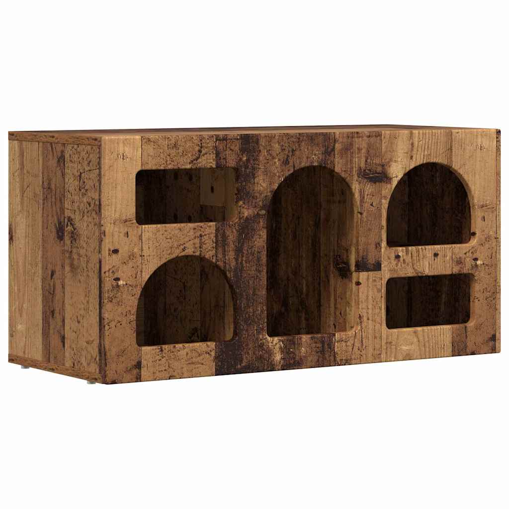 Szafka pod telewizor ELST 80 x 35 x 40 cm Stare drewno