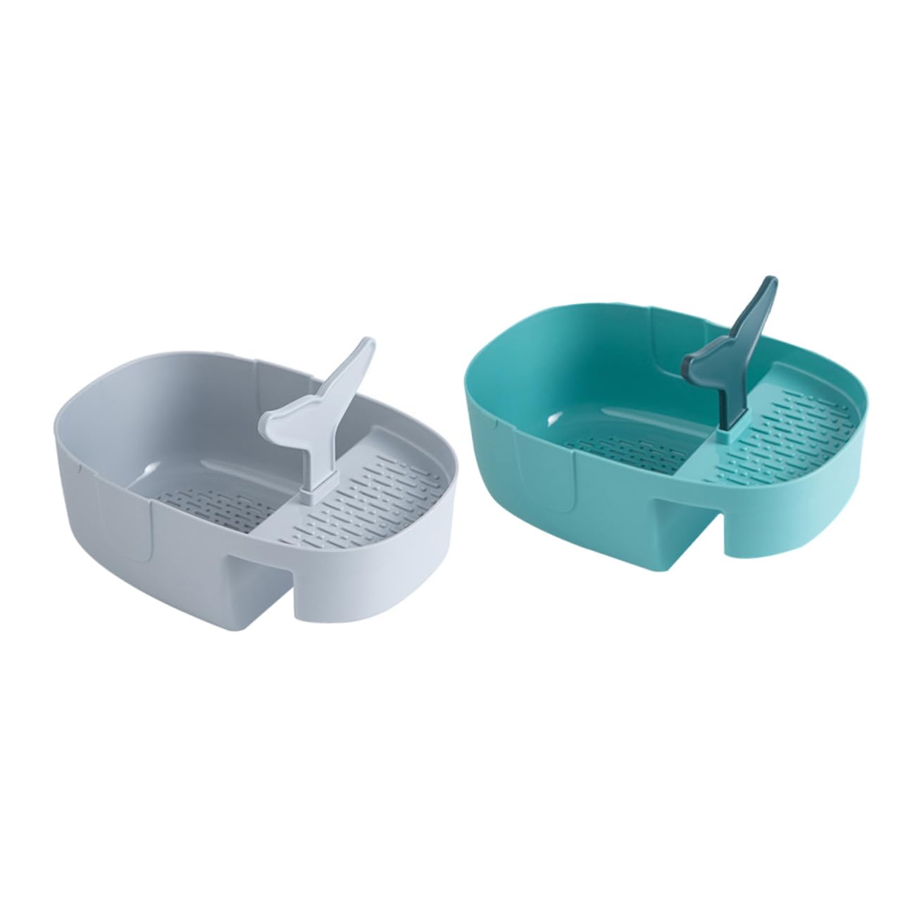 2-częściowy plastikowy koszyk ociekowy do zlewu, uchwyt na filtr, wygodny koszyk ociekowy do kuchni