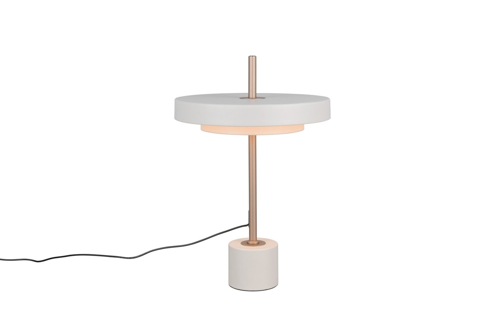 Lampa stołowa LED KEATON szara 12W zmienna (ciepła / neutralna) 1400lm metal wym:45,5x30x30cm IP20 Trio