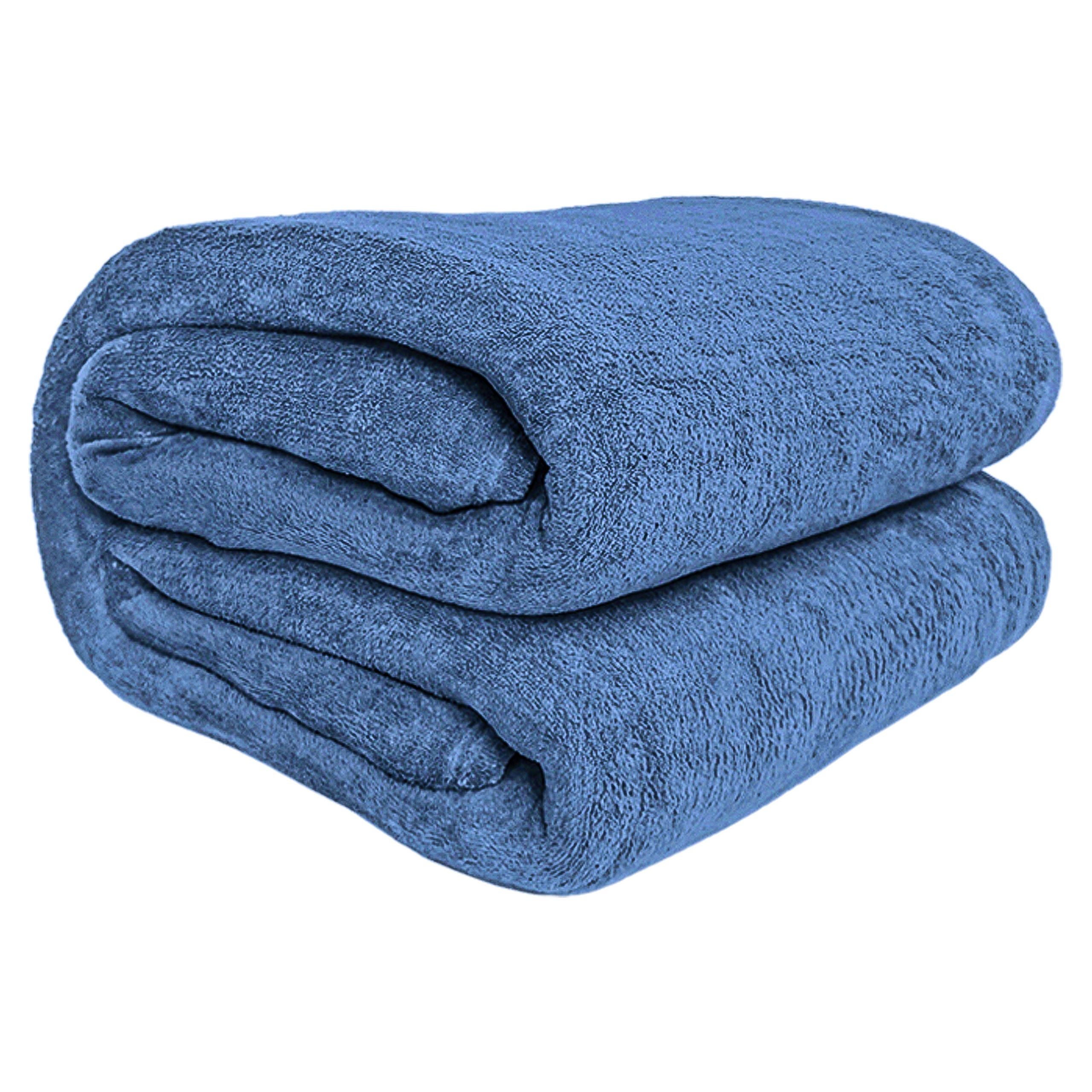 Koc pled narzuta dwustronna ciepły gruby na prezent Tago 160x200 jeans