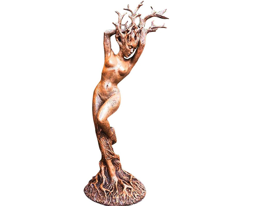 bogini las bóg żywiczna statua ogrodowa