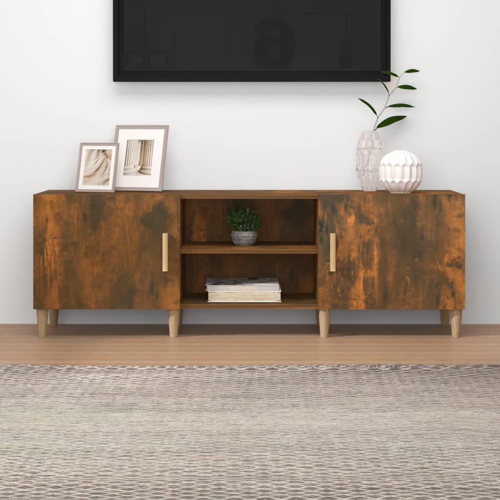 Szafka pod telewizor, przydymiony dąb, 150x30x50 cm vidaXL