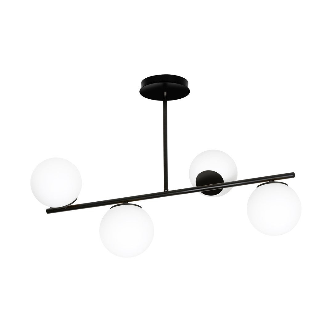 LAMPA SUFITOWA Emibig 4xE14 40W BIOR 4 BLACK 1020/4